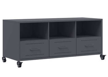 Szafka RTV antracytowa 1005x39x435 cm stal WM-846694
