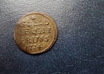 Stare monety 1 szyling 1734 Niemcy srebro