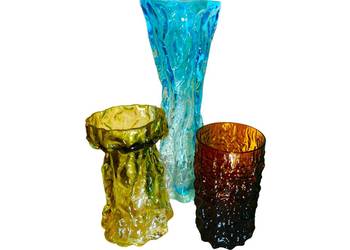 Wazony, Kurt Wokan, Ingrid glass,G. Baxtervintage