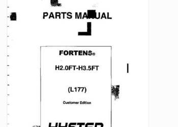 Hyster Fortens H2.0FT H3.5FT wózek widłowy katalog częsci zamiennych PL