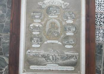 Święty obraz Częstochowa litografia