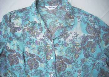 Zwiewna wzorzysta koszula bluzka na lato 50 Zwiewna wzorzysta koszula bluzka na lato 50