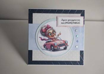 Kartka ręcznie robiona na emeryturę emerytura 3 Kartka ręcznie robiona na emeryturę emerytura 3