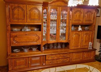 Kredens - witryna - naturalne drzewo. Bydgoskie fabryki mebli.