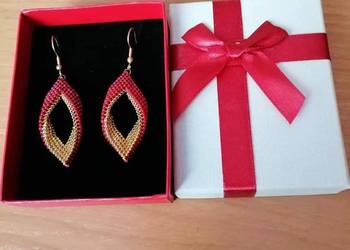 Kolczyki Łezki z koralików Miuyki