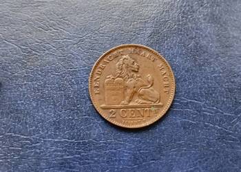 Stare monety 2 cent 1911 Belgia