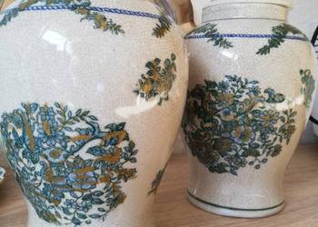 Amfory z pokrywami marmurkowa porcelana