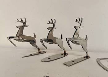 Jelonek na maskę John Deere emblemat logo prezent stal nierdzewna 4mm poler