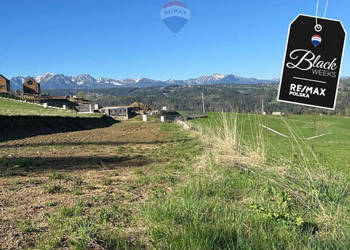 Działka w Rzepiskach z widokiem na Tatry.