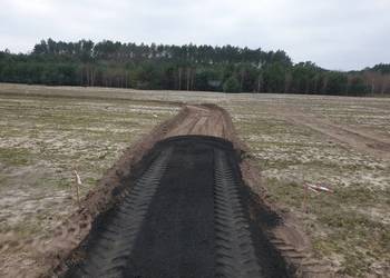 Szlaka żużel 25ton, utwardzanie niwelacja terenu