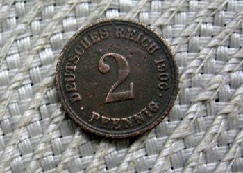 Niemcy 2 Reichspfennig 1906r - A