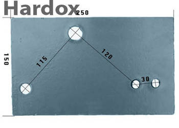 Listwa płozy HARDOX 063607/P części do pługa KVERNELAND