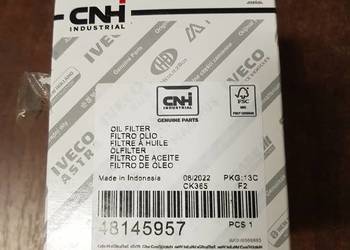 48145957 Filtr oleju silnika CNH oryginał CIĄGNIK NEW HOLLAND, CASE