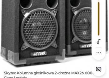 Kolumny estradowe max 26 kupione na allegro