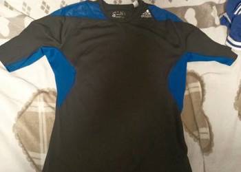 Adidas techfit clima cool męska czarna sportowa koszulka