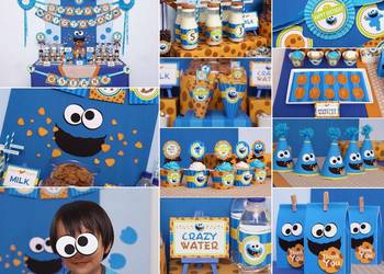 Ciasteczkowy Potwór szablony słodki stół candybar candy bar