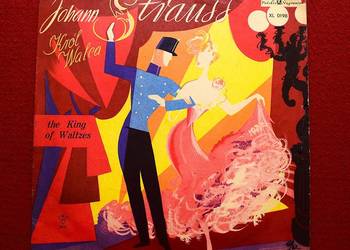 Johann Strauss - Król Walca". - płyta z roku 1962 w stanie dobrym