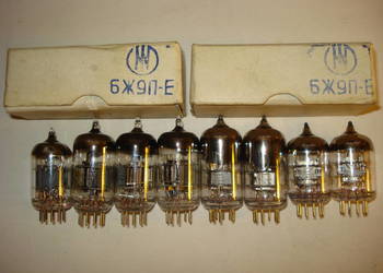 Lampy 6Ж52П (6Ż52P) , 6Ж9П (6Ż9P), 6Ж9П- E (6Ż9P-E)  NOS