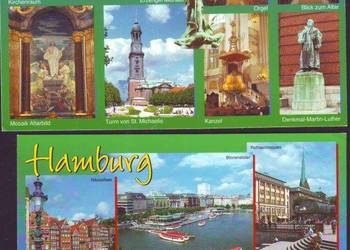 K. Poczt.  Hamburg - widoki  **  2 poz.