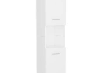 Szafka łazienkowa biała 30x30x130 cm materiał drewnopochodny WM-804997