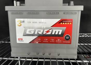Akumulator EFB 12V 60Ah 600A GROM, DARMOWY DOWÓZ Akumulator EFB 12V 60Ah 600A GROM, DARMOWY DOWÓZ