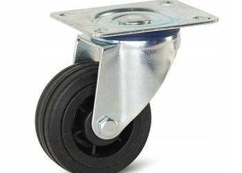 Koło obrotowe 80mm 60kg guma polipropylen skrętne