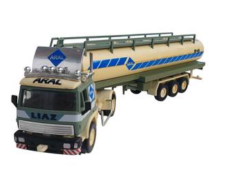 Stara model TIR cysterna LIAZ ARAL MONTI SYSTEM 1:48 Czechosłowacja lata 70