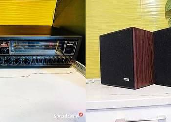 Amplituner z magnetofonem -sprawne.plus kolumny HiFi