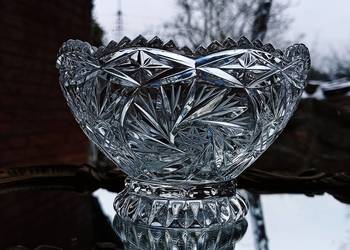Śliczna kryształowa owocarka