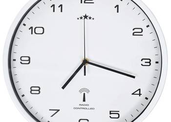 vidaXL Sterowany radiowo zegar z mechanizmem kwarcowym, 31 cm(SKU:50616)