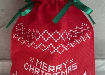 NOWY worek prezentowy świąteczny na prezent Boże Narodzenie czerwony