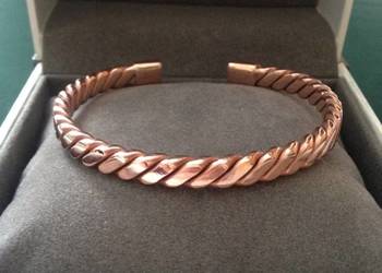 Bransoletka Miedziana – dł. wew. 16cm, szer. 6mm - Splot średni