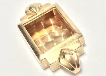 Złota KOPERTA do ZEGARKA 14K 16x18mm różowe ZŁOTO