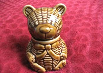 Pojemnik - na miód - ceramika - 12,5 x 8 x 7 cm Miś miodownik