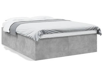 Rama łóżka szarość betonu materiał drewnopochodny 150x200 cm WM-3280919