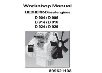 LIEBHERR D904, D914, D906, D916, D924, D926 ins. napraw