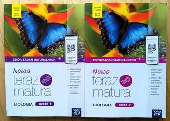 BIOLOGIA Nowa Teraz MATURA Nowa Era zbiór zadań 1 i 2 tom