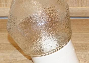 Porcelanowa, ceramiczna oprawa, lampa ścienna, łazienkowa, A-16, RETRO PRL