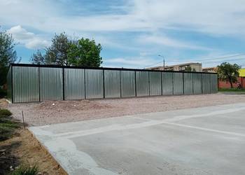 Garaże blaszane ciąg blacha ocynk wymiar 3x5 sztuk 3