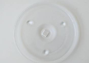 Talerz do kuchenki mikrofalowej, mikrofalówki z kwadratem 25 cm