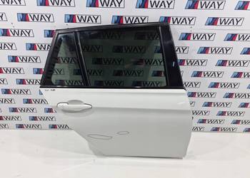 BMW 3 F31 DRZWI PRAWY TYŁ PRAWE TYLNE A300 ALPINWEISS KOMPLETNE