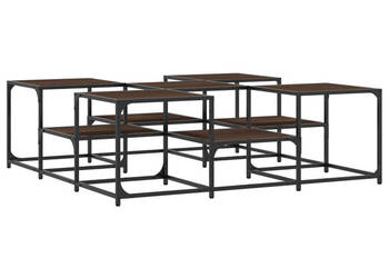 Stolik kawowy kolor brązowy dąb 121x121x40 cm WM-839072