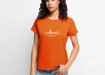 Ekologiczna damska koszulka Premium Wrocław Panorama Miasta