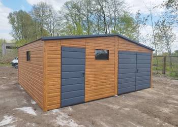 Garaż Blaszany Drewnopodobny 3x5 4x5 4x6 6x6 6x5