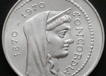 Włochy 1000 lirów 1970 - SREBRO - RZYM - STAN 1/2
