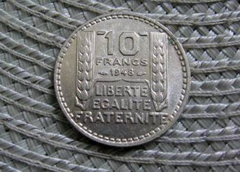 Francja 10 Frank 1948r