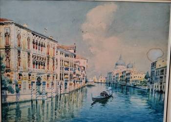 Rafael Senet Perez Akwarela Wenecja