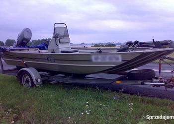 Łódź wędkarska YAMAHA aluminiowa płaskodenna 60hp