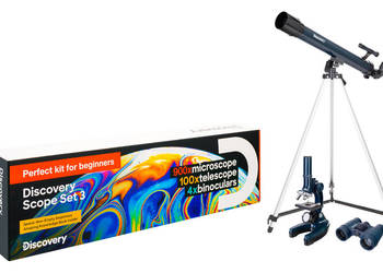 Zestaw Levenhuk Discovery Scope 3 z książką