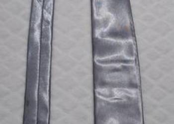 Krawat srebrny Alberto, Powermed, 7,3cm, 150cm (Odzież)